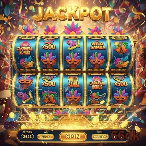 Rodada de jackpot no Carnaval, celebrando a alegria do 66dk.